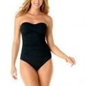 Deals List: ANNE COLE Twist-Front Ruched One-Piece Swimsuit
