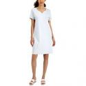 Deals List: Karen Scott Womens Cotton Split-Neck Dress