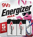 Deals List: Energizer 9V Batteries, Max Premium 9 Volt Battery Alkaline, 2 Count