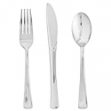 Deals List: FOCUSLINE 75-Pk Silver Plastic Silverware Disposable Cutlery Set