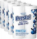 Deals List: Amazon Brand-Presto! 319-Sheet Mega Roll Toilet Paper, Ultra 3-Ply, 24 Count