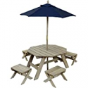 Deals List: KidKraft Wooden Octagon Table, Stools & Umbrella Set 