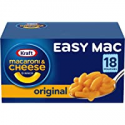 Deals List: Kraft Easy Mac Original Macaroni & Cheese Microwavable Dinner (18 ct Packets)