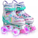 Deals List: SULIFEEL Rainbow Unicorn 4 Size Adjustable Roller Skates