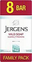 Deals List: Jergens Mild Soap, Lightly Scented Gentle Cleansing Soap, For All Skin Types, 3.5 Ounce (Pack of 8)