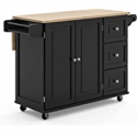 Deals List: Homestyles Dolly Madison Kitchen Cart with Natural Wood Top 