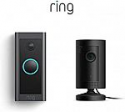 Deals List: Ring Indoor Cam (Black) bundle with Ring Video Doorbell Wired