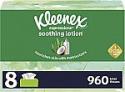 Deals List: Kleenex Expressions Soothing Lotion Facial Tissues with Coconut Oil, Aloe & Vitamin E, 8 Flat Boxes, 120 Tissues Per Box (960 Total Tissues)