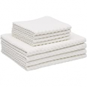 Deals List: 8-Pack Amazon Basics Cotton Kitchen Dish Cloth & Towel Set 