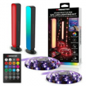 Deals List: Monster LED 5-Pcs Sound Reactive Multi-color Indoor LED Light Kit