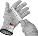 Deals List: mearens Cut Resistant Gloves, Food Grade Safety Gloves Kitchen Anti Cut Gloves for Cutting, Level 5 Proof Cutting Work Gloves