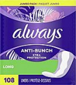 Deals List: 108-Count Always Anti-Bunch Xtra Protection Panty Liners (Long, Unscented) 