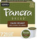 Deals List: Panera Bread Dark Roast Coffee, Keurig Single Single Serve Coffee K-Cup Pods, 12 Count (Pack of 6)