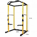 Deals List: Elegainz Power Cage 1000lb Capacity with J Hooks and Safety Spotter Bars 