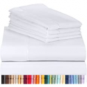 Deals List: LuxClub 6 PC Sheet Set Sheets Deep Pockets 18" Eco Friendly Wrinkle Free Sheets Machine Washable Hotel Bedding Silky Soft, Queen