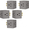 Deals List: 5-Pack GE 3-Outlet 3-Prong Extender Wall Cube