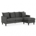 Deals List: DHP Keaton Reversible Sectional with Pillows