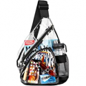 Deals List: HULISEN Clear PVC Sling Bag Stadium Approved, Backpack with Adjustable Strap