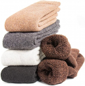 Deals List: Mens Heavy Thick Wool Socks - Soft Warm Comfort Winter Crew Socks (Pack of 3/5)