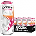 Deals List: Rockstar Pure Zero Energy Drink, Tangerine Mango Guava Strawberryh, 0 Sugar, with Caffeine and Taurine, 16oz Cans (12 Pack)