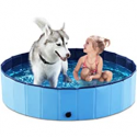 Deals List: Jasonwell Foldable Dog Pet Bath Pool Collapsible Dog Pet Pool Bathing Tub Kiddie Pool for Dogs Cats and Kids (48inch.D x 11.8inch.H, Blue)