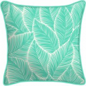 Deals List: Mainstays Outdoor Throw Pillow 16-inch Turquoise Palm Leaves