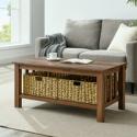 Deals List: Woven Paths Farmhouse Mission Rectangle Coffee Table 