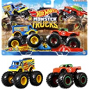 Deals List: Hot Wheels Monster Trucks Demolition Doubles, Set of 2 Toy Monster Trucks in 1:64 Scale