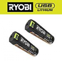 Deals List: RYOBI USB Lithium 2.0 Ah Rechargeable Batteries (2-Pack)