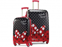 Deals List: AMERICAN TOURISTER Kids' Disney Hardside Luggage with Spinner Wheels, Minnie Mouse Red Bow, 2-Piece Set (21/28)