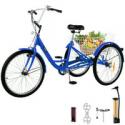 Deals List: Vevor 24-in 1-Speed Adult Tricycle w/Bell Brake System & Basket