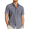 Deals List: COOFANDY Men's Casual Button Down Short Sleeve Linen Shirts