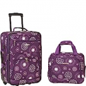 Deals List: Rockland Fashion Softside Upright Luggage Set, Expandable, Purple Pearl, 2-Piece (14/19)