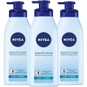 Deals List: NIVEA Lightly Scented Breathable Body Lotion, Body Lotion for Dry Skin, Pack of Three 13.5 Fl Oz Pump Bottles