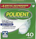 Deals List: Polident Overnight Whitening Denture Cleanser Effervescent Tablets, 40 count