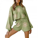 Deals List: Ekouaer Knit Pajamas Set for Women Lounge Wear Sets
