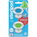 Deals List: Steripod Clip-On Toothbrush Protector, Clear Blue and Clear Green, 2 Count