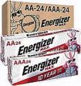 Deals List: Energizer AA Batteries and AAA Batteries, 24 Max Double A Batteries and 24 Max Triple A Batteries Combo Pack, 48 Count