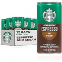 Deals List: Starbucks Ready to Drink Coffee, Espresso & Cream, 6.5oz Cans (12 Pack)
