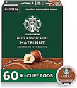 Deals List: 60-Count Starbucks Medium Roast K-Cup Coffee Pods — Hazelnut for Keurig Brewers