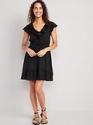 Deals List: Old Navy Waist-Defined Ruffle-Trim Mini Dress for Women