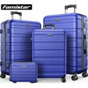 Deals List: Famistar Hardside Luggage Suitcase 4 Piece Set w/Spinner Wheels
