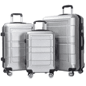 Deals List: Aedilys 3 Piece Suitcase Luggage Set, 20 inch, 24 inch, 28 inch