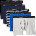 Deals List: Perry Ellis Men's Cotton Stretch Boxer Briefs, Tagless, No Roll Waistband, 5 Pack