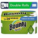 Deals List: 12-Count Bounty Double Roll Select-A-Size Paper Towel (2-Ply, 90 Sheets/Roll)