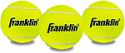 Deals List: Franklin Sports Tennis Balls - Official Size Low Pressure - Great for Training + Practice - 3 Pack Can of Low Bounce All Court Surface