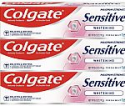 Deals List: Colgate Whitening Toothpaste for Sensitive Teeth, Enamel Repair and Cavity Protection, Fresh Mint Gel, 6 Oz (Pack of 3)