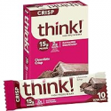 Deals List: think! Protein Bars, High Protein Snacks, Gluten Free, Kosher Friendly, Chocolate Crisp, 10 Count 