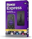 Deals List: Roku Express | HD Roku Streaming Device with Standard Remote (no TV controls), Free & Live TV