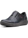 Deals List: Clarks Mens WellmanTrailAP Blue Leather Casual Sneakers Shoes